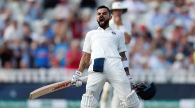 india vs england, england vs india, virat kohli, kohli 100, virat kohli hundred, kohli century, kohli runs, kohli england, edgbaston, india tour of england, cricket news, indian express