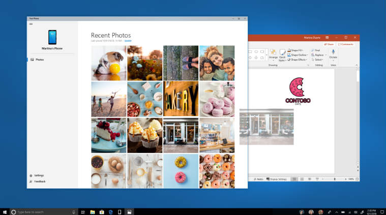 Microsoft, Your Phone app for Android, Windows 10 Your Phone app, Microsoft Build 2018, smartphone mirroring apps, Your Phone app PC sync, Microsoft Windows 10 latest build, Your Phone app for iOS, Android smartphones, Windows 10 news