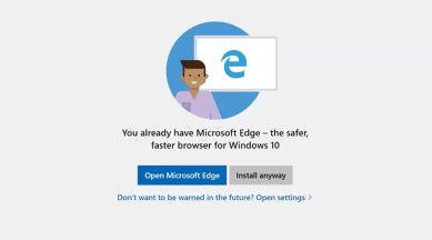Microsoft, Microsoft Edge, Microsoft Edge prompt, Windows 10, Google Chrome, Firefox, Windows 10 October 2018 update, microsoft edge windows 10 prompt, windows 10 update, windows insider, edge browser
