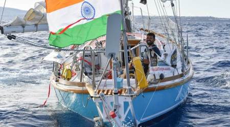 golden globe race, golden globe race 2018, Abhilash Tomy, Abhilash Tomy rescue, Indian navy, Abhilash Tomy news, Golden globe race news, Indian Express