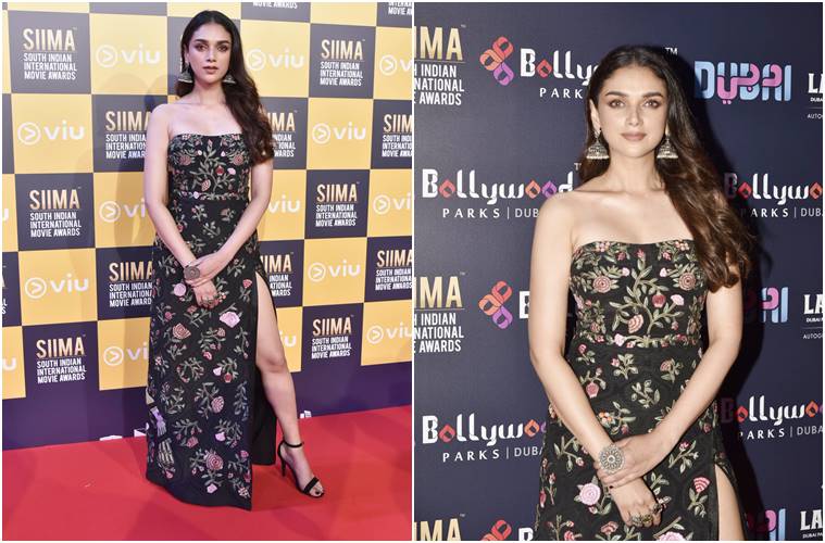 Aditi Rao Hydari, Hansika Motwani, Shriya Saran, South Indian International Movie Awards, SIIMA Awards, Aditi Rao Hydari updates, Aditi Rao Hydari latest pics, celeb fashion, indian express, indian express news