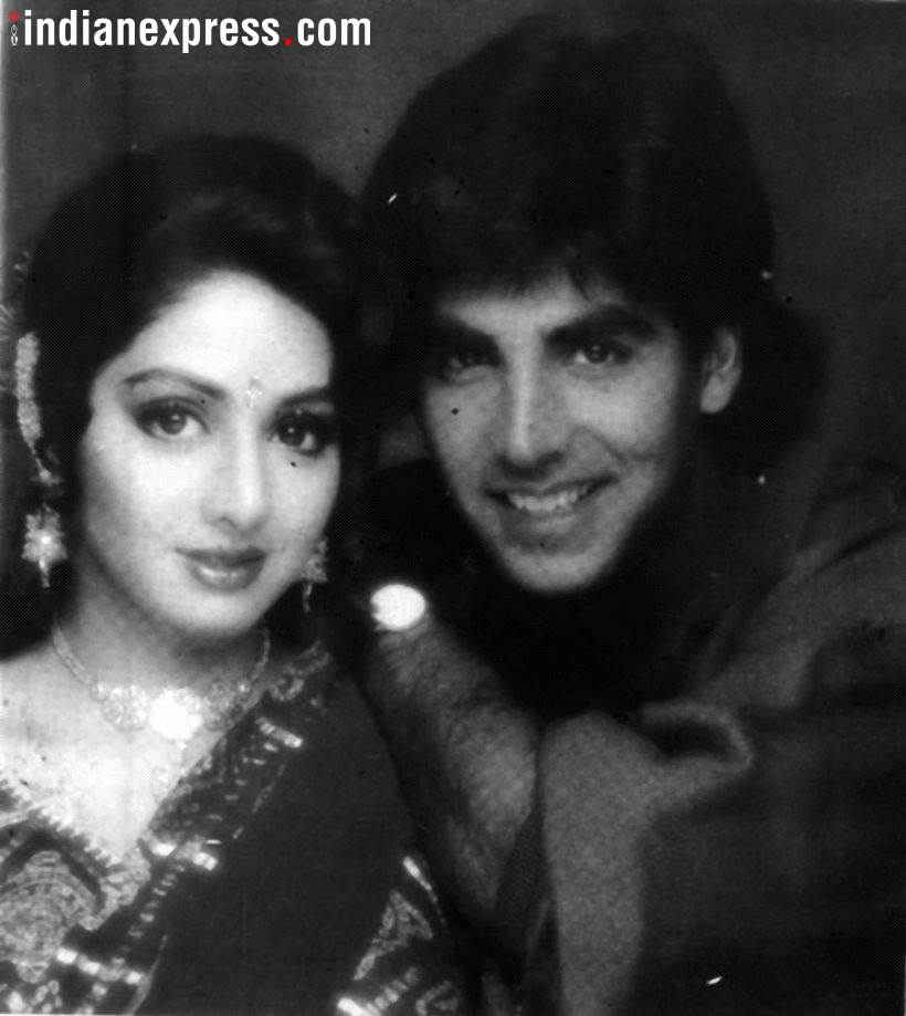 akshay kumar with sridevi