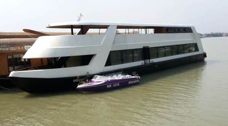 The luxury boat was launched by CM Yogi Aityanath. (Source: Twitter/VikasMalviya)