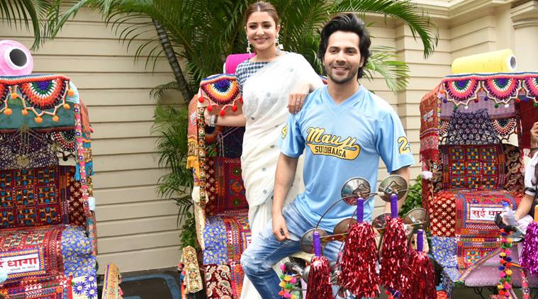 Anushka Sharma, Varun Dhawan, Anushka Sharma sari