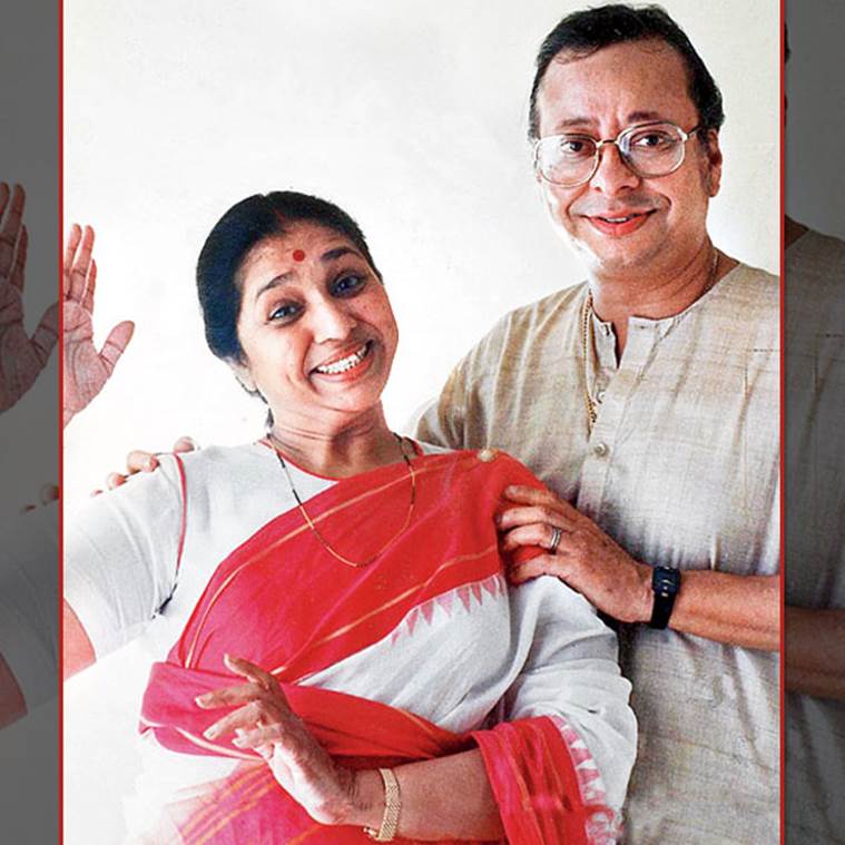 Asha Bhosle with RD Burman.