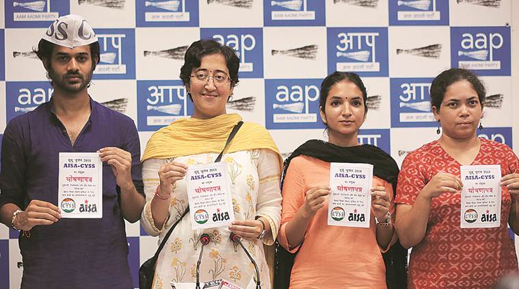 DUSU polls: Opposed to CCTVs in JNU, AISA backs them in DU, says ‘the situation is different’
