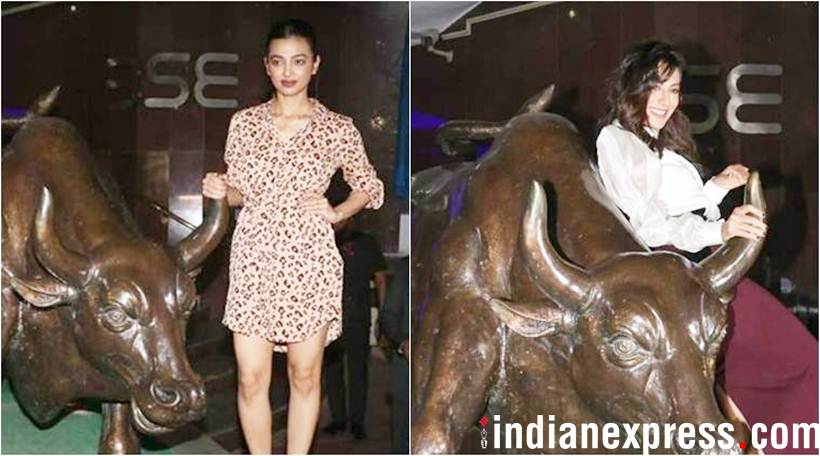 radhika apte and chitrangada singh for baazaar trailer launch