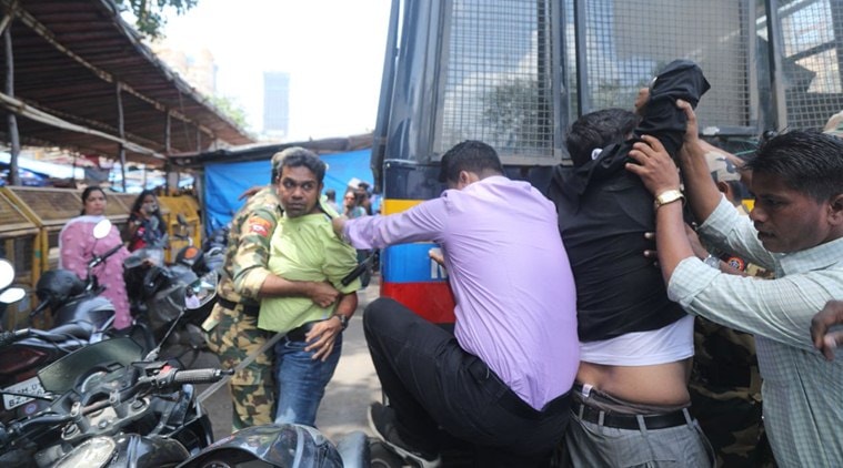 Around 300 bandh supporters were detained in Gujarat. (Express photo/Nirmal Harindran)