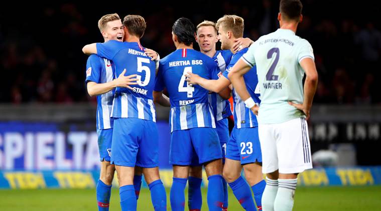 Bundesliga: Hertha stun Bayern Munich for first win in nine years ...