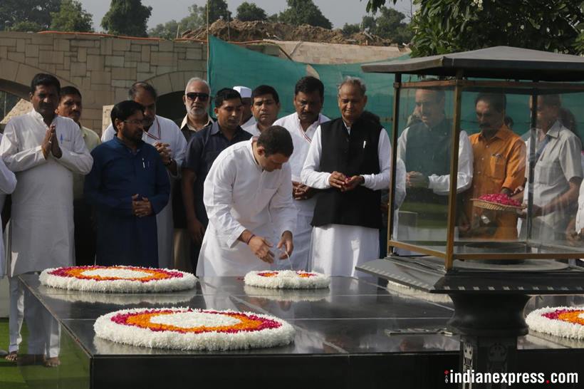 Bharat Bandh: Rahul Gandhi leads protest from Rajghat, violence reported in Mumbai