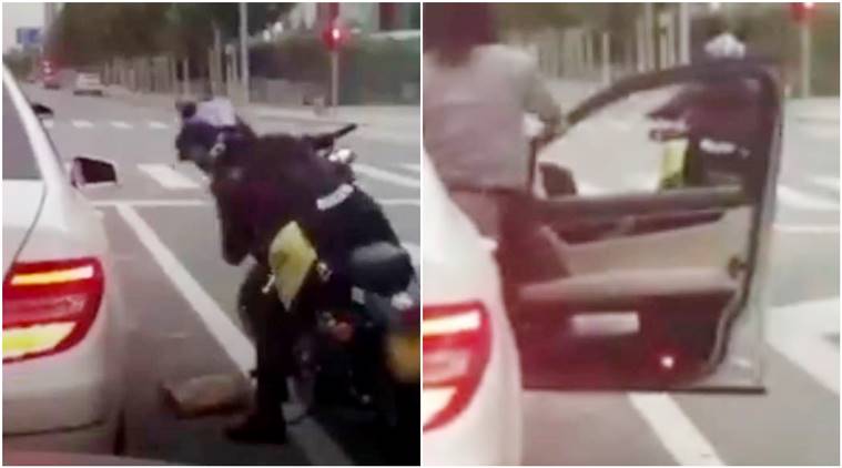 Woman throws garbage out of her car; biker teaches her a lesson ...