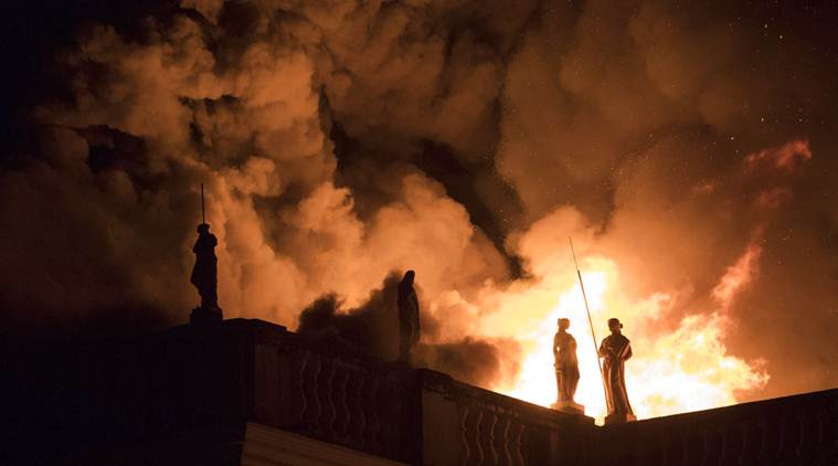 Brazil, Brazil National Museum, Brazil fire, Brazil national museum fire, National Museum Rio, Rio National Museum, National Museum Brazil, World news, oldest human fossil, Indian Express, latest news