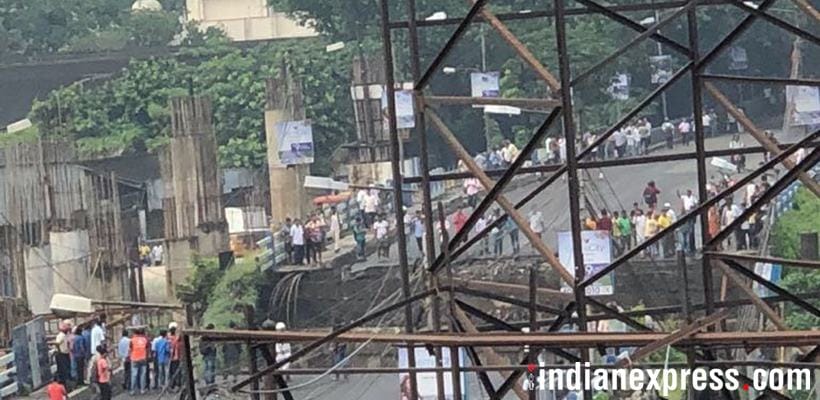 Majerhat bridge collapse, kolkata bridge collapse, bridge collapse in kolkata, west bengal bridge collapse, majerhat bridge collapse photos
