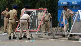 panchkula protest, chandigarh news, protests in panchkula, haryana assembly polls,