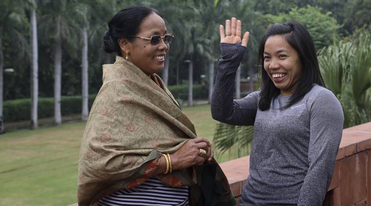 For Khel Ratna Chanu, her mother’s day out, a first outside Manipur