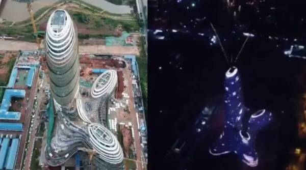 China, Chinese skyscraper which 'looks like a penis trolled, skyscraper resembles male genitals, chinese troll male genitals buildings, male genitals, trolling, china trolling, indian express, indian express news