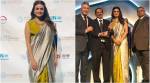 Dia Mirza shows an unusual way to wear a sari and it gets a thumbs up from us