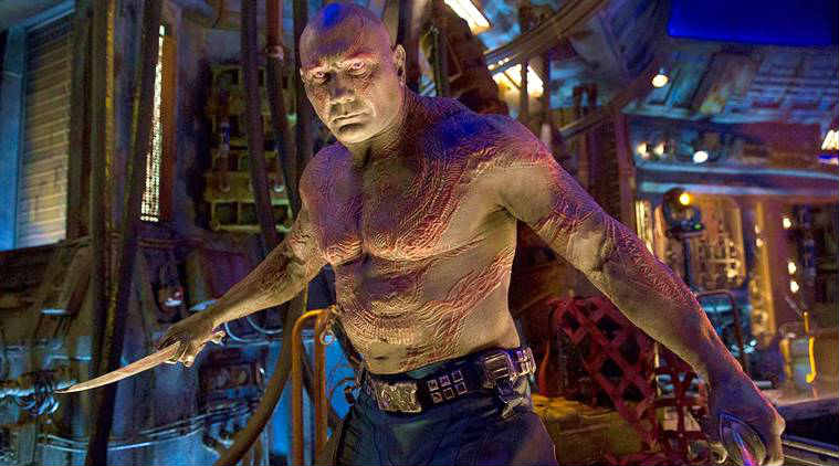 dave bautista as drax in marvel