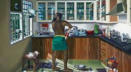 Ratheesh T’s paintings, Galerie Mirchandani, Steinruecke, Kilimanoor village Kerala