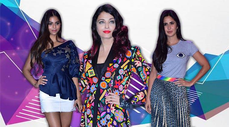 MxS launch, Shweta Bachchan fashion line, Monisha Jaising fashion line launch, Aishwarya Rai Bachchan latest photos, Suhana Khan latest photos, Katrina Kaif latest photos, indian express, indian express news