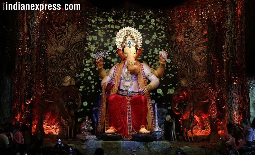 Ganpati Images, Ganapati festival, Ganesh Chaturthi, Lalbaugcha Raja 2018, ganesh puja mumbai, Mumbai festival, tallest idol, Mumbai news, Ganesh Chaturthi photos, Ganapati festival photos