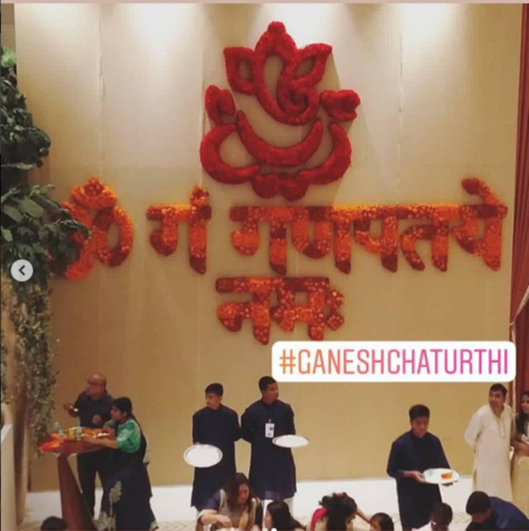 ganesh chaturthi celebrations at ambani's house 