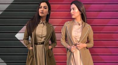 389px x 216px - Gauhar Khan's shirt dress-trench coat combo is an inspiration | Fashion  News - The Indian Express