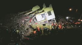 shahberi building collpase, shahberi illegal constructions, shahberi illegal buildings, shahberi illegal building constructions, indian express