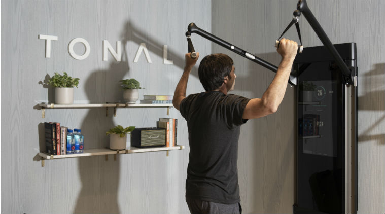 home fitness, home fitness machines, wall weightlifting machine, Tonal, Silicon Valley, The Mirror