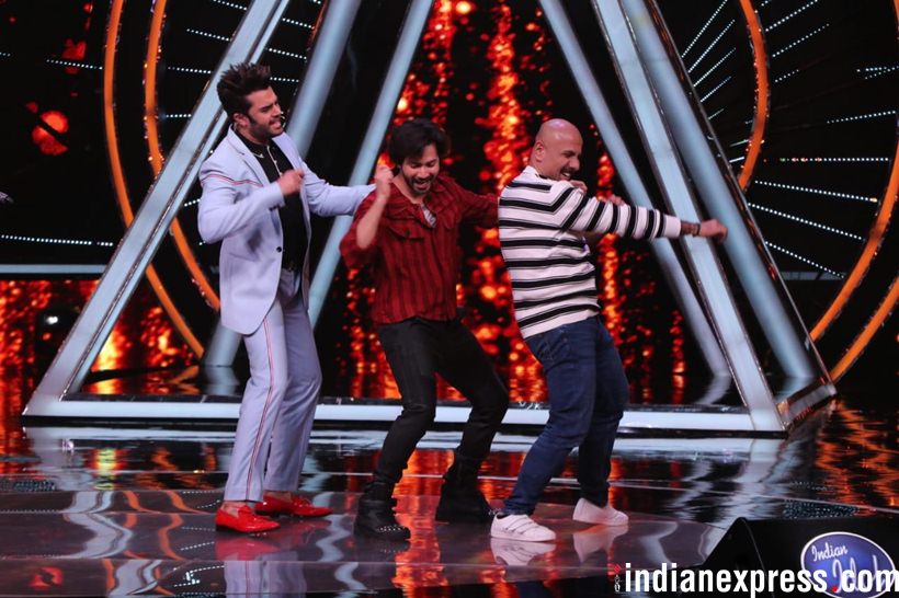 varun dhawan dances on indian idol