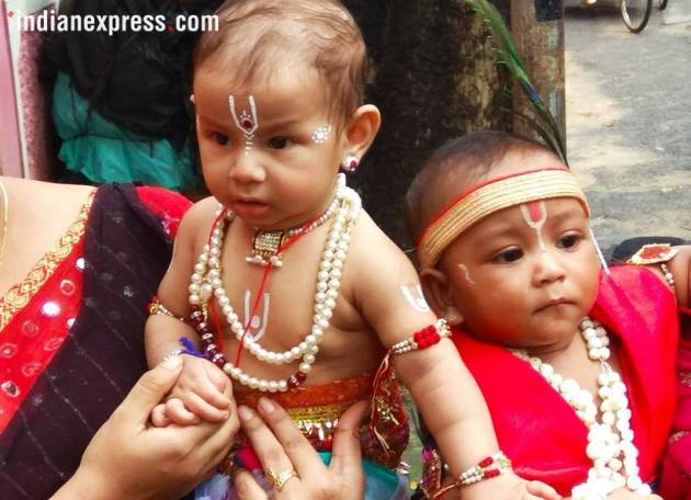 Janmashtami, Janmashtami celebrations, Janmashtami photos, Janmashtami celebration photos, Lord Krishna, birth of Lord Krishna