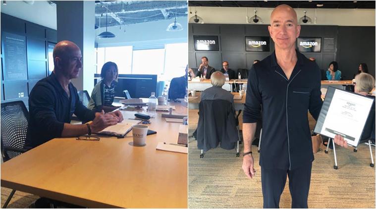 Here's why the world's richest man Jeff Bezos wore pajamas to a board  meeting | Trending News,The Indian Express