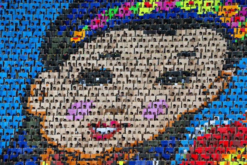 Drones and gymnasts: North Korea marks 70th anniversary with military parade