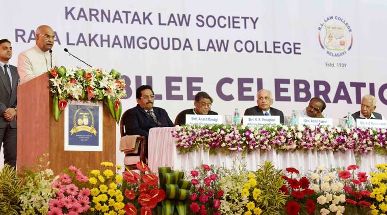 Educational institutions, President Kovind, Ram Nath Kovind, Karnatak Law Society, Raja Lakahamgouda Law College