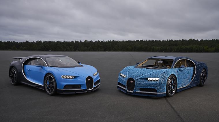 bugatti chiron made out of legos