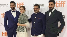 taapsee vicky abhishek anurag at toronto for manmariyaan