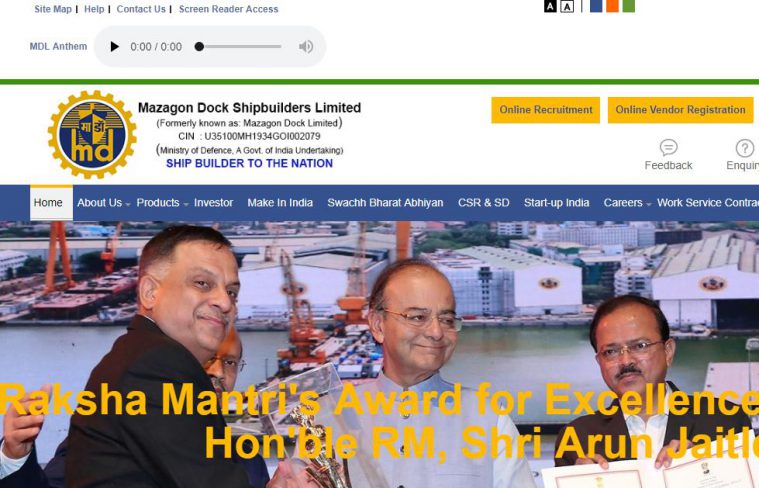 MDL recruitment, MDL jobs, Mazagon Dock Limited