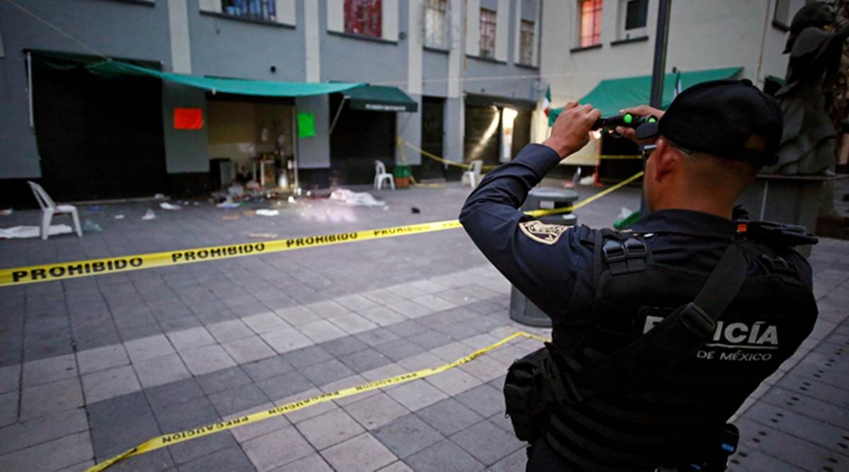 mariachi plaza shooting, Mexico city shooting, Shooters dressed as mariachi musicians, mariachi plaza shooting death toll, President Andres Manuel Lopez Obrador, Mexico violence, Mexico homicide, Mexico, World News, Indian Express