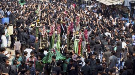 UP Muharram procession, up muharram mob, gorakhpur muharram incident, Gulhariya Bazar, up police muharram, indian express