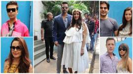 Neha Dhupia baby shower photos Angad Bedi Karan Johar, Preity Zinta, Ileana D'Cruz