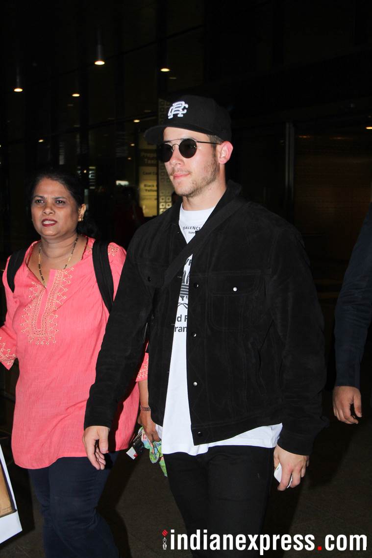 nick at mumbai airport