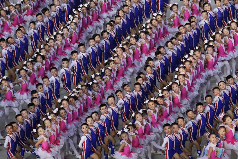 Drones and gymnasts: North Korea marks 70th anniversary with military parade