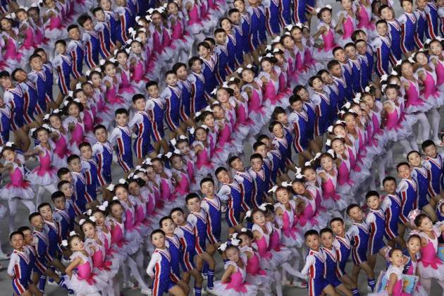 Drones and gymnasts: North Korea marks 70th anniversary with military parade