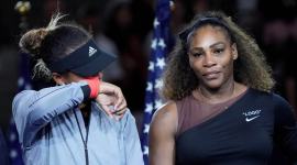 Naomi Osaka in tears during the trophy ceremony of the US Open. (Source: USA Today Sports)