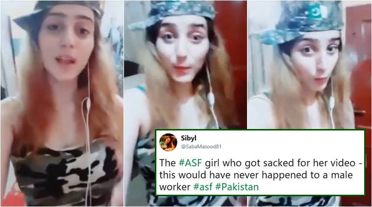 pakistan, pak femaleofficer suspended, pak officer lip sync video, pak female officer dance video, asf suspended female officer, viral news, indian express