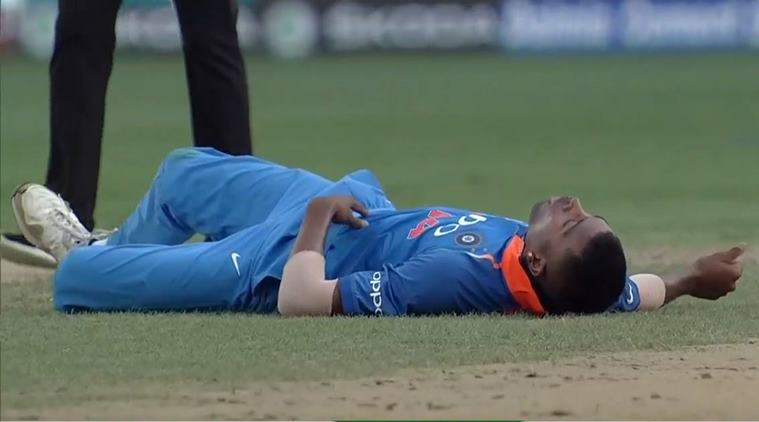 India vs Pakistan, Asia Cup 2018: Hardik Pandya stretchered off | Sports News,The Indian Express