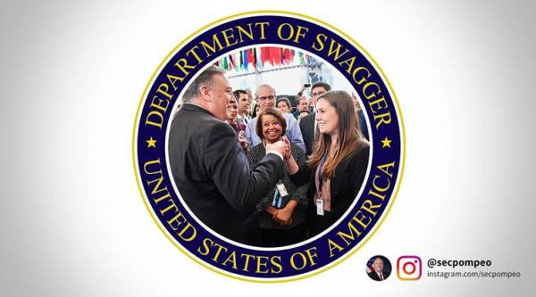 mike pompeo instagram account department of swagger