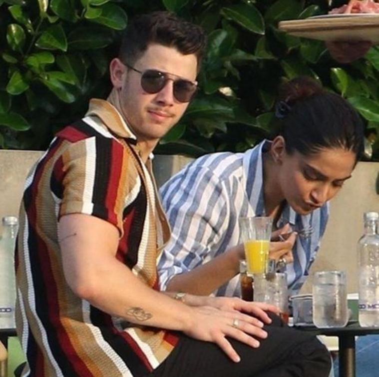 sonam kapoor with nick jonas and priyanka chopra in italy 