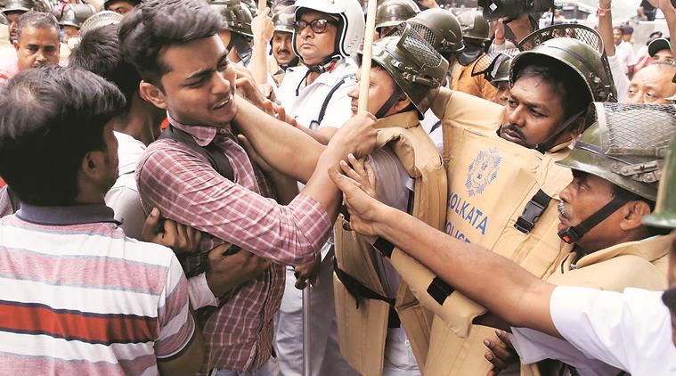 West Bengal: ABVP, SFI protest Islampur deaths