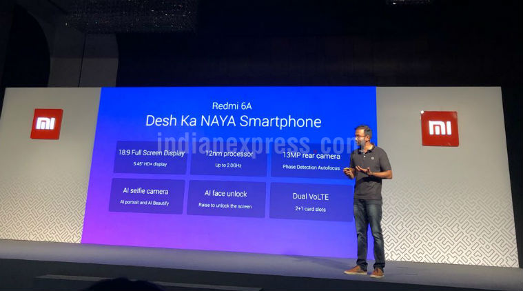 Xiaomi Redmi 6a Redmi 6 Redmi 6 Pro India Launch Highlights Redmi 6 Series Launched Here Are The Prices Technology News The Indian Express